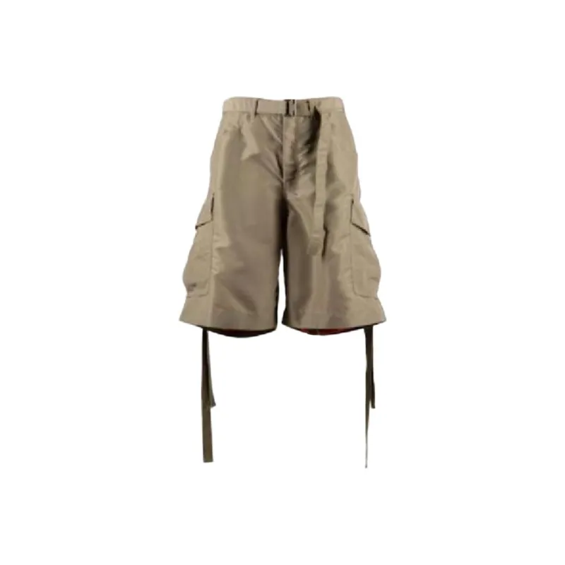 Sacai Belted Cargo Shorts-0