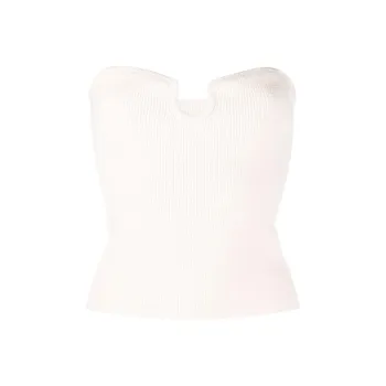 NANUSHKA Strapless Tops Women's White