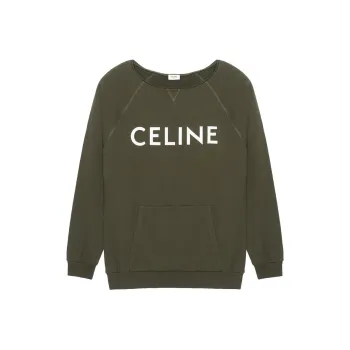 CELINE Sweatshirt Women's Dark Khaki