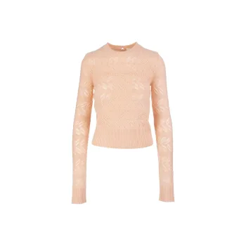 SportMax Perforated Crewneck Knitted Jumper