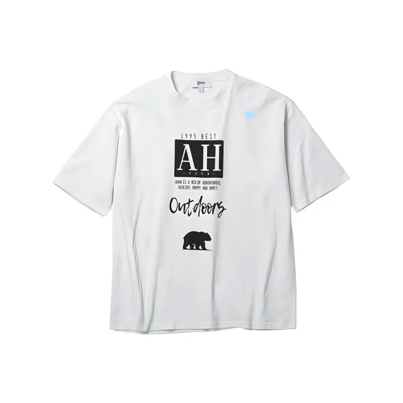 Ahhhing T-Shirts Women's White-0