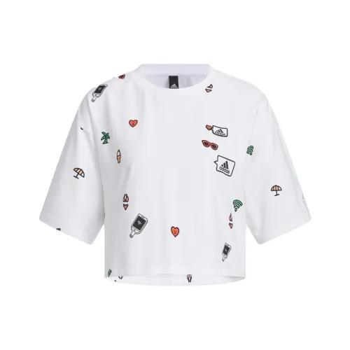 adidas Women's Graphic Print Tee Logo
