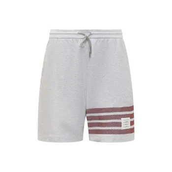 THOM BROWNE 4 Bar Striped Drawstring Track Shorts