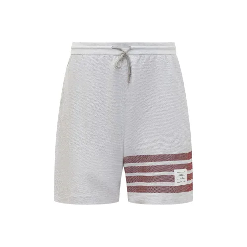 THOM BROWNE 4 Bar Striped Drawstring Track Shorts