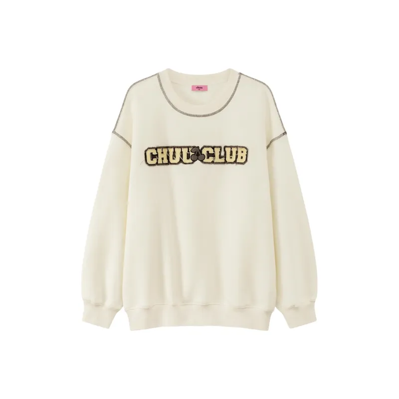CHUU FW24 Crew Neck Pullover Sweatshirt Women's-4