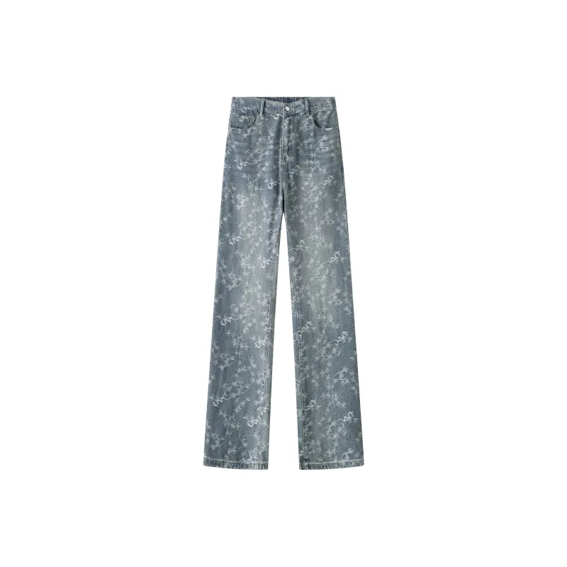 SAME FLOW Jeans Unisex Thorn Blossom Blue-0