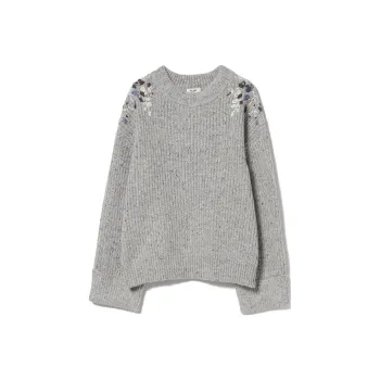 Beams HEART Sweater Women's Gray