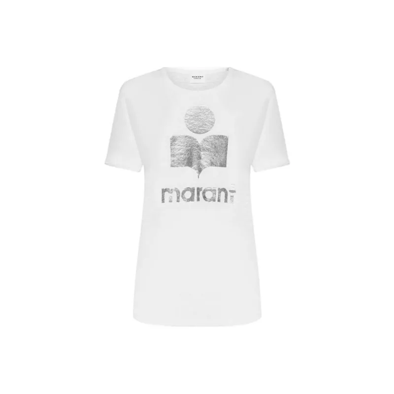 ISABEL MARANT ETOILE Koldi Logo Printed Crewneck T Shirt-0