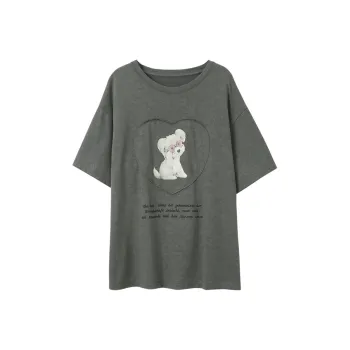 3COLOUR Drop Shoulder Sleeve T Shirt Women's Ore Gray