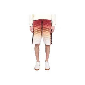 DRIES VAN NOTEN Logo Printed Drawstring Bermuda Shorts