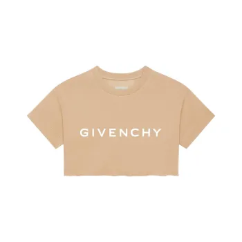 Givenchy Archetype Cropped T Shirt 'Beige Cappuccino'
