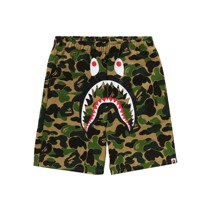 Bape Abc Camo Shark Sweat Shorts-2