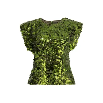 GANNI SS25 T Shirt Women's Green