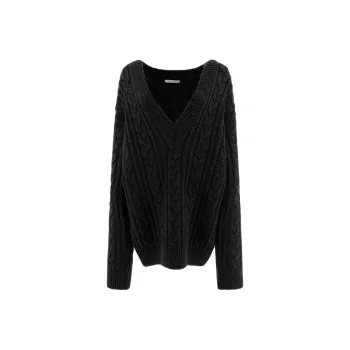 CECILIE BAHNSEN V Neck Oversized Alia Jumper