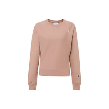 Champion Crew Neck Regular Sweatshirt US Version Women's Pink