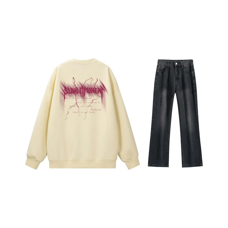 SUNSETMONENT Sweatshirt Set Unisex-10