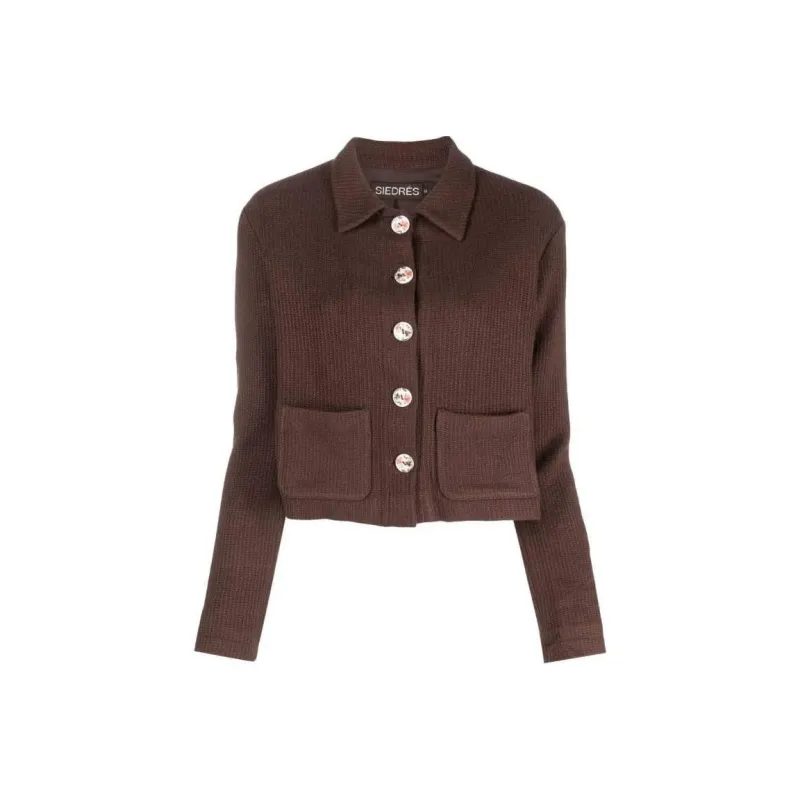 SIEDRÉS Yuna Knit Cropped Cardigan-0