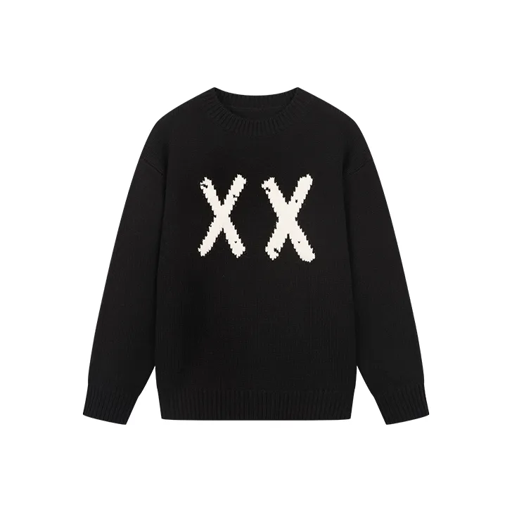 UOOYAA Loose Fit Knitwear Women's Black-0
