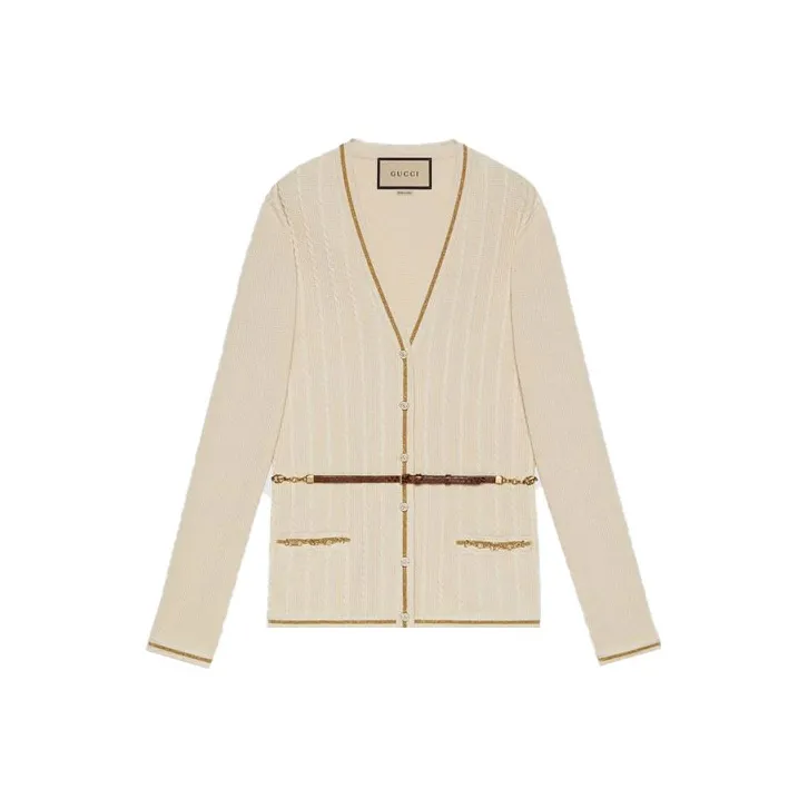 GUCCI FW21 Knitwear Women's Ivory White-0