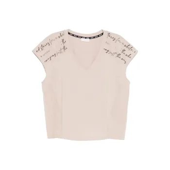 LIU·JO Crystal embellished Printed T shirt