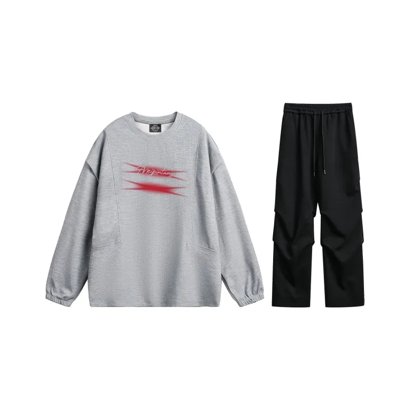 MEIPIN TANG Sweatshirt Set Unisex-16