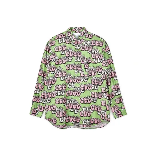 Kaws X CDG Shirts Women's Green