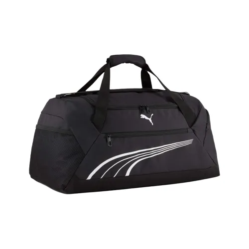 PUMA Recycled Material Gym Bag Medium Size Unisex Black