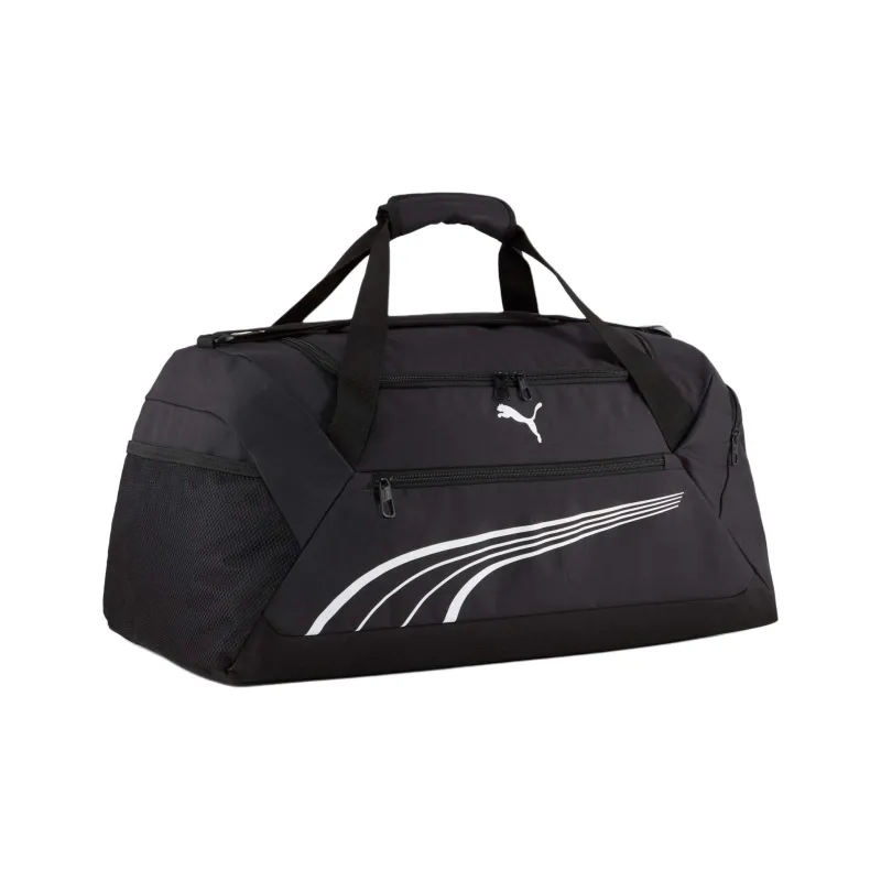 PUMA Recycled Material Gym Bag Medium Size Unisex Black-0