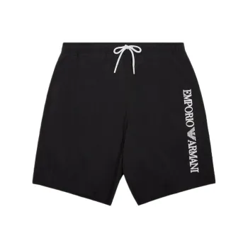 EMPORIO ARMANI Boardshorts Swimwear With Vertical Logo Embroidery