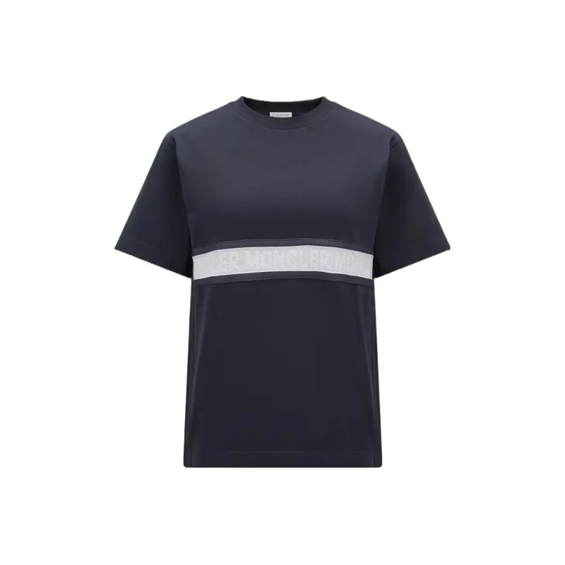 Moncler T-Shirts Women's Navy Blue-0