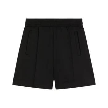 PALM ANGELS Curved Logo Track Shorts