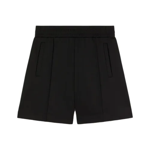 PALM ANGELS Curved Logo Track Shorts