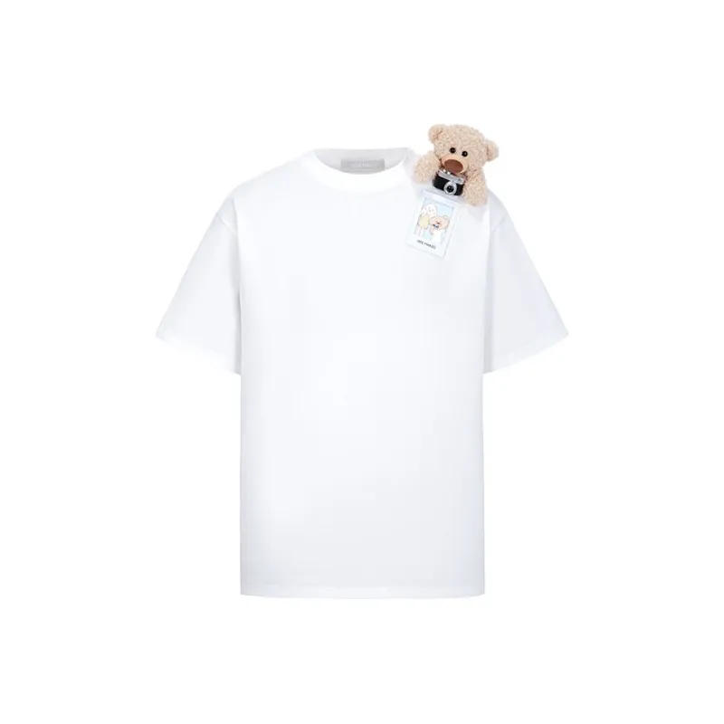 13 DEMARZO SS25 Drop Shoulder Sleeve T Shirt Unisex-0