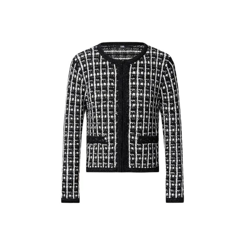 KARL LAGERFELD SS24 Knitwear Women's Black White-0