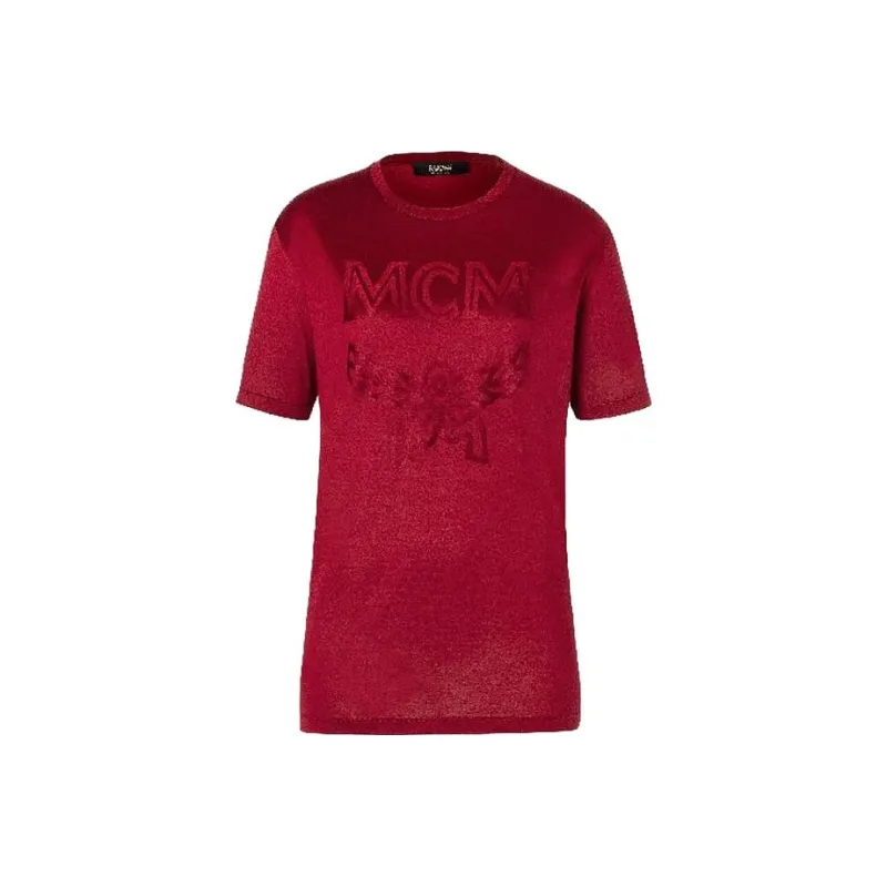 MCM T Shirts Women's Red-0
