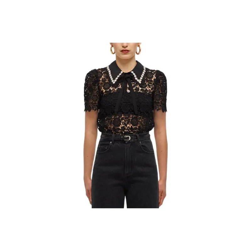 Self portrait Shirts Women's Black-0