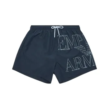 EMPORIO ARMANI Asv Swim Shorts In Bold logo Recycled Fabric
