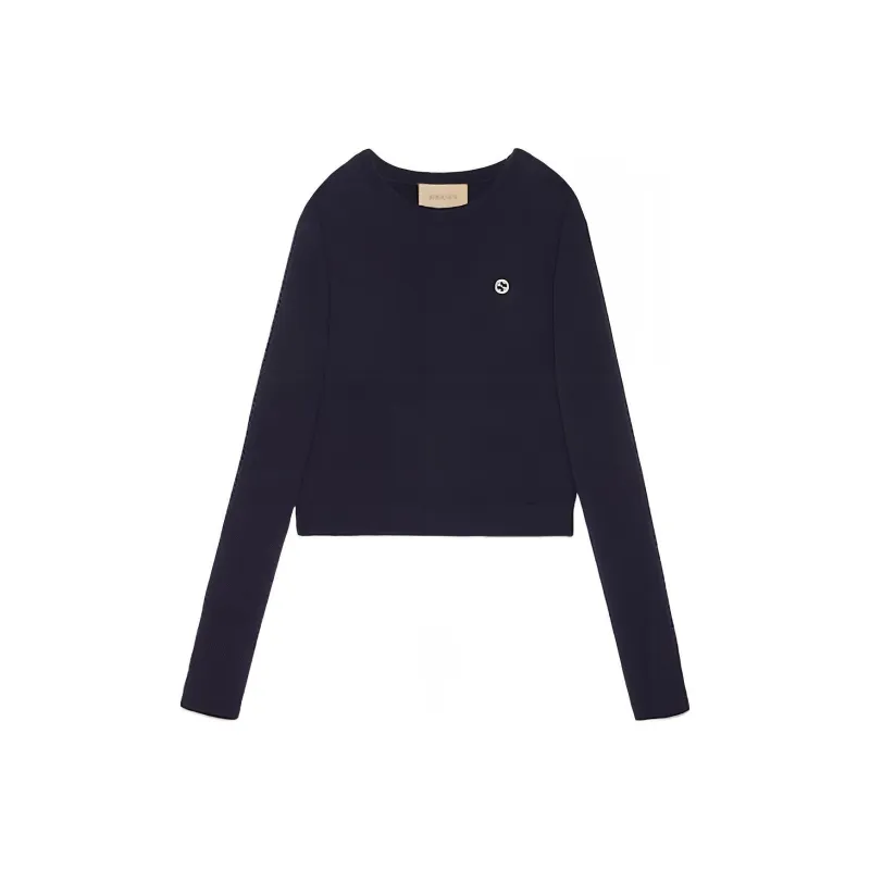 GUCCI GG embroidered Crew neck Jumper-5