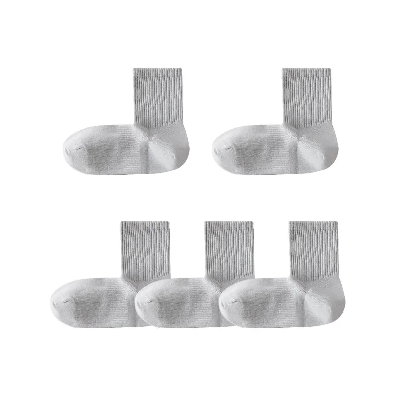 H YXIANG Mid Calf Socks Men's 5 Pack-4