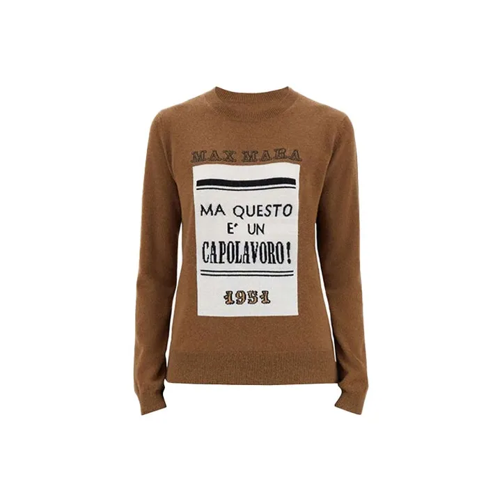 MaxMara Loose Fit Sweater Women's Tobacco-0