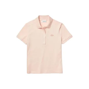 LACOSTE Polo Shirt Women's Light Pink
