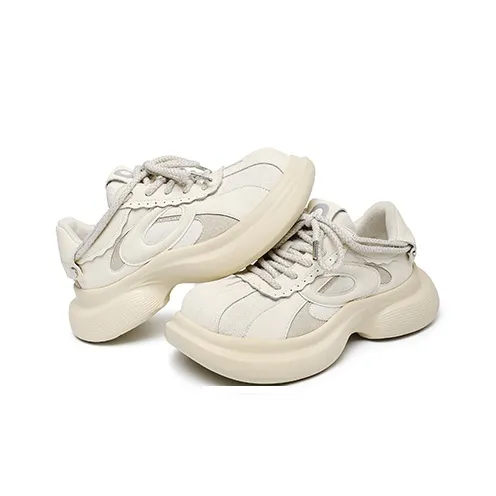 APRHE Anti Slip And Wear Resistant Height Increasing Low Top Chunky Sneakers Unisex-5