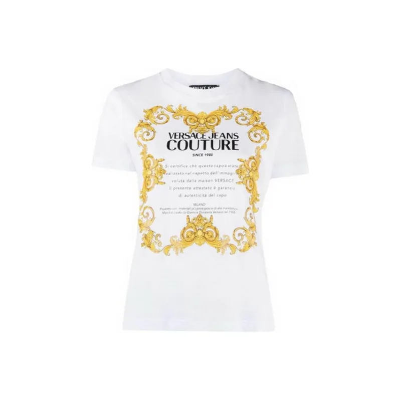 VERSACE JEANS COUTURE T-Shirts Women's White-0