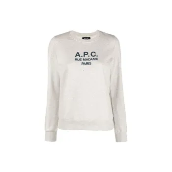 A.P.C Logo Embroidered Crewneck Sweatshirt