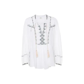 ISABEL MARANT ETOILE Silekia Cotton Blouse