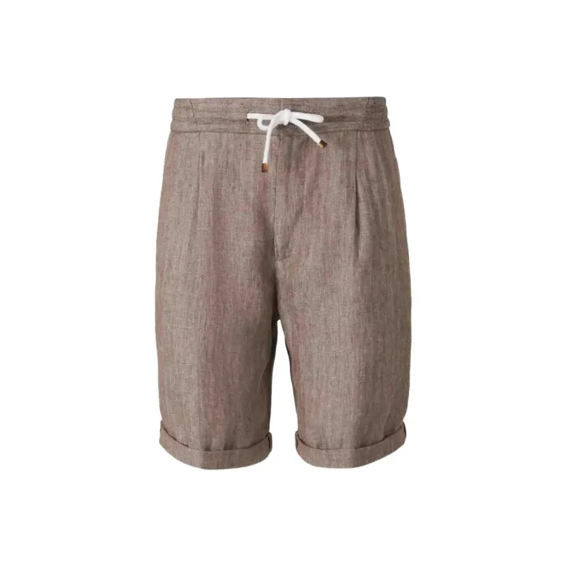Brunello Cucinelli Turn Up Hem Drawstring Shorts-0