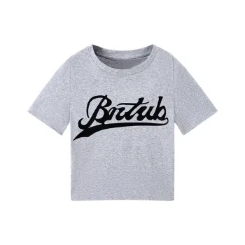 Katie Ermilio Drop Shoulder Sleeve T Shirt Women's Gray
