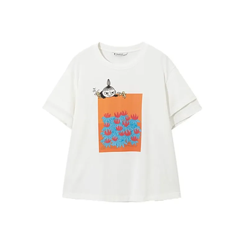Broadcast X Moomin Co-branded Model T-Shirts Women's-4