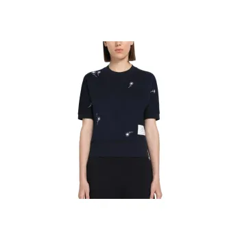 THOM BROWNE T Shirts Women's Marine Blue