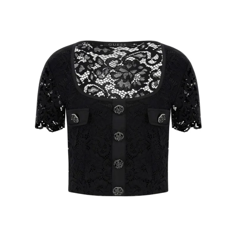 GUESS T-Shirts Women's JBLK-Black-0